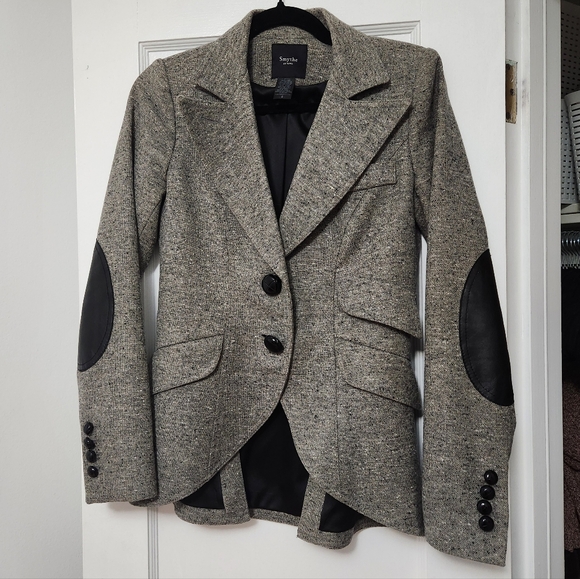 Smythe Jackets & Blazers - Smythe Equestrian Elbow Patch Blazer size 6 Wool
